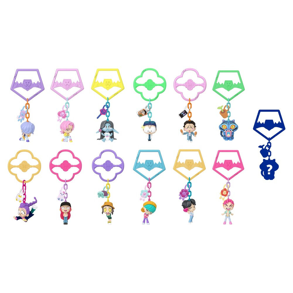 Breloc cu mini figurina surpriza K-Pop Demon Hunters JTC89, 13 modele, Multicolor