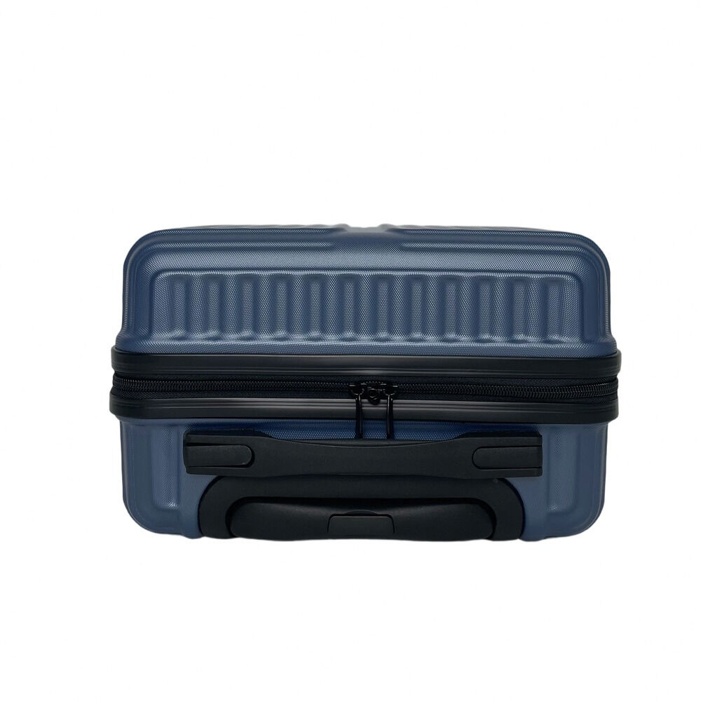 Troler cu 8 roti Carrefour Osaka, ABS, 45x32x20 cm, Albastru