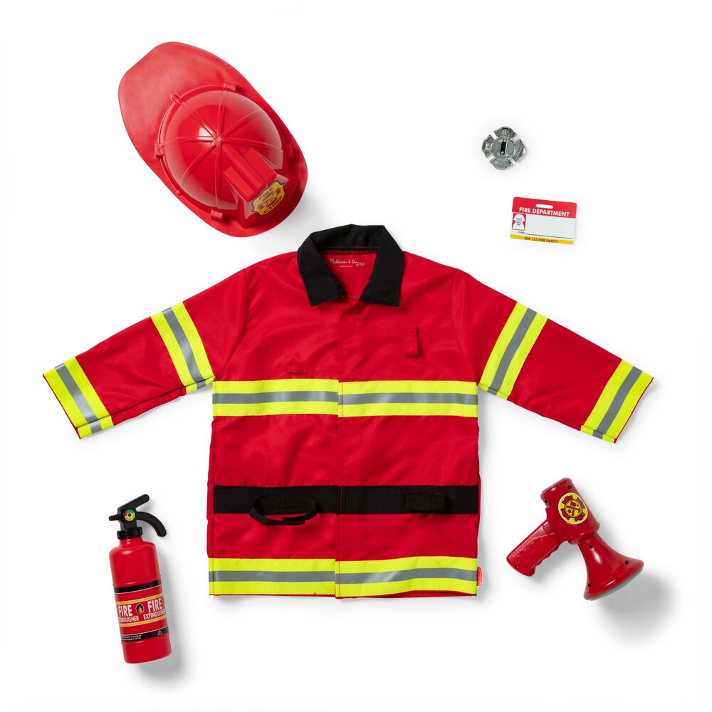 Costum pompier Melissa&Doug, Multicolor