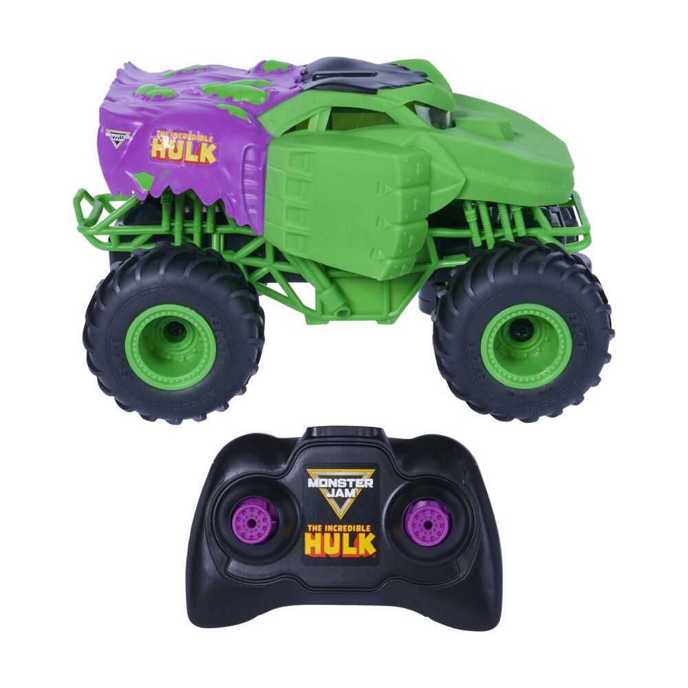 Vehicul Hulk cu radio comanda Monster Jam, Multicolor