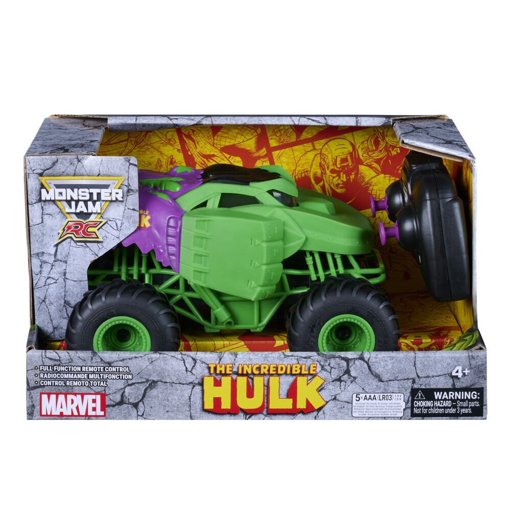 Vehicul Hulk cu radio comanda Monster Jam, Multicolor