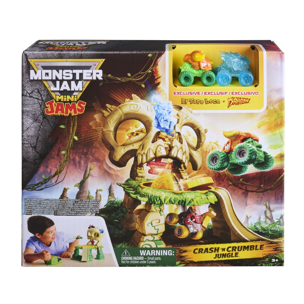Set de joaca cu mini vehicule Monster Jam, Multicolor