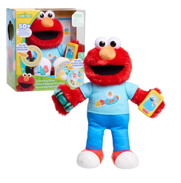 Jucarie plus pentru invatare Elmo Sesame Street, Rosu