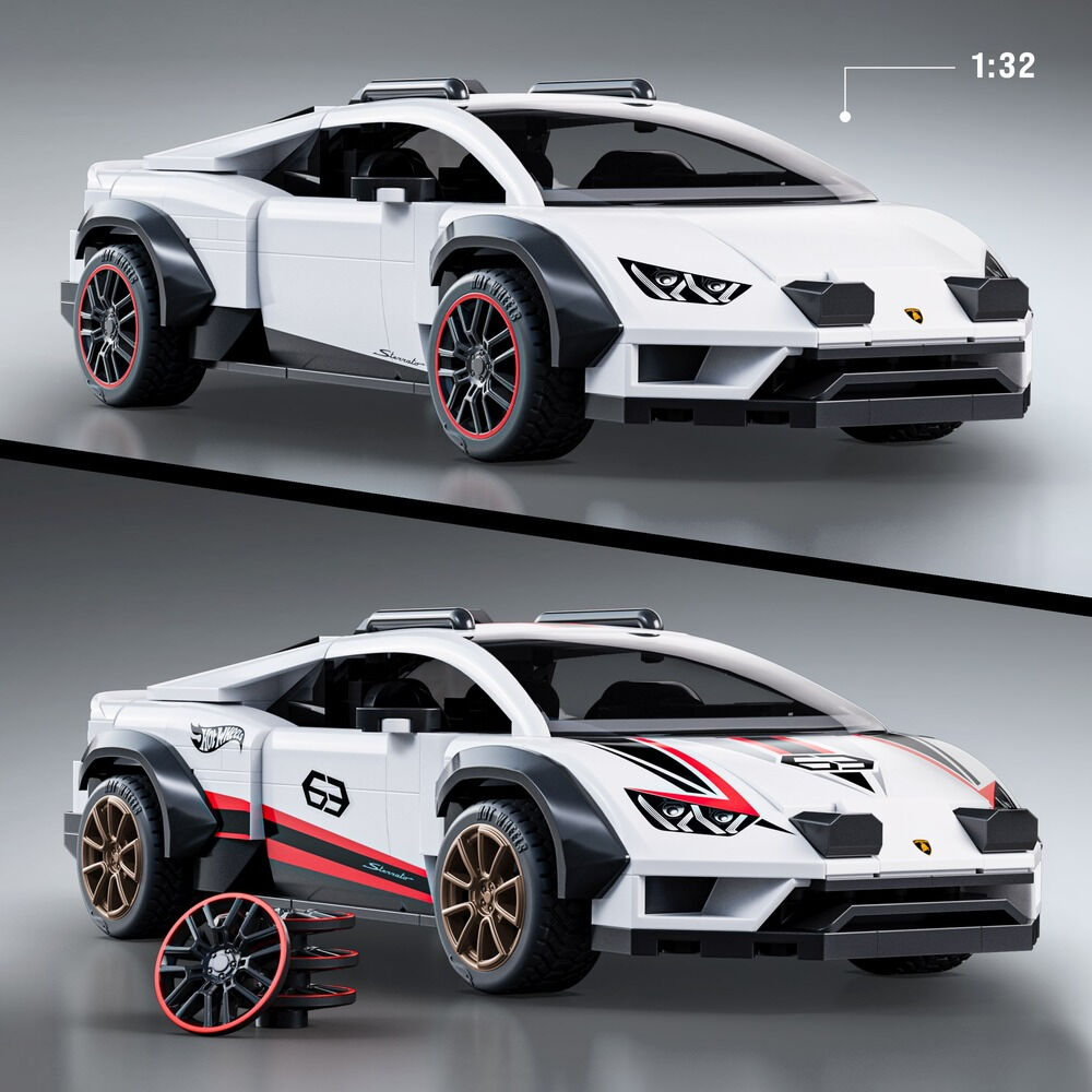 Set constructie Mattel Brick Shop Lamborghini Huracan JHG75, 268 piese