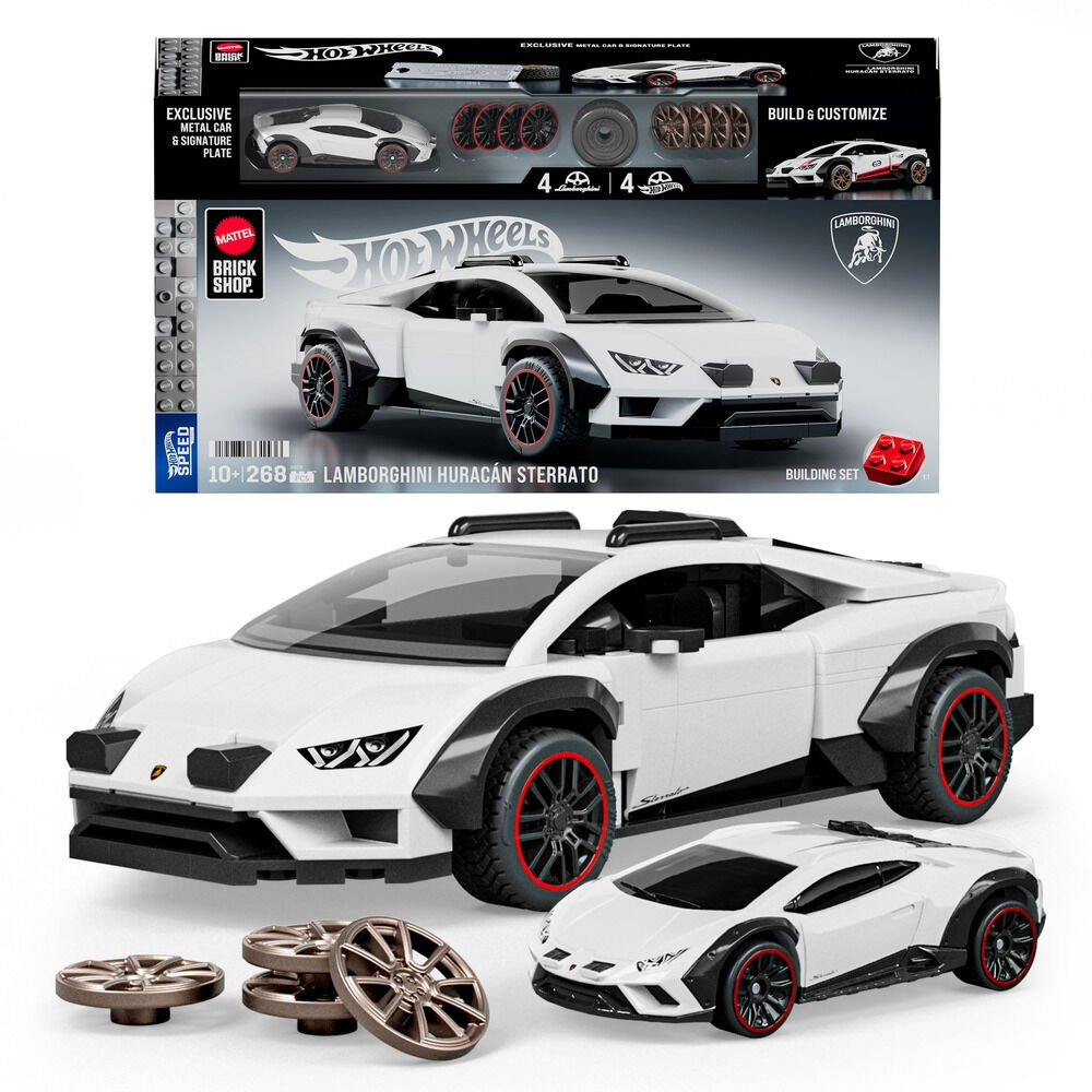 Set constructie Mattel Brick Shop Lamborghini Huracan JHG75, 268 piese