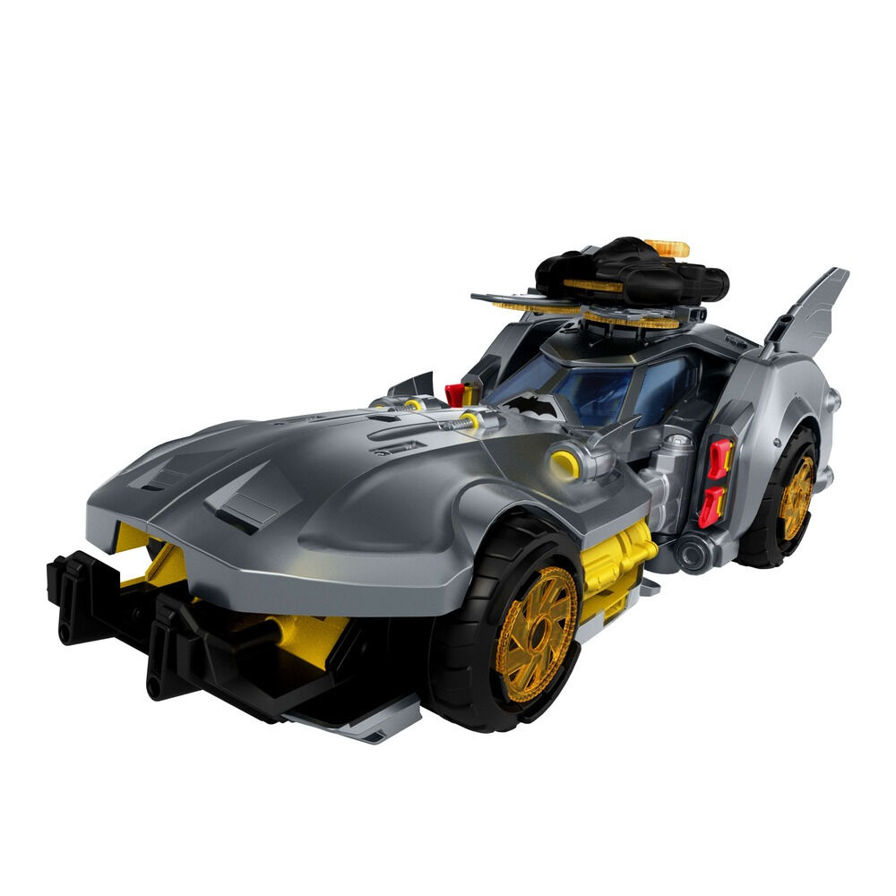 Vehicul Batmobile cu lansator Bat-Drona si discuri JMD52, Multicolor