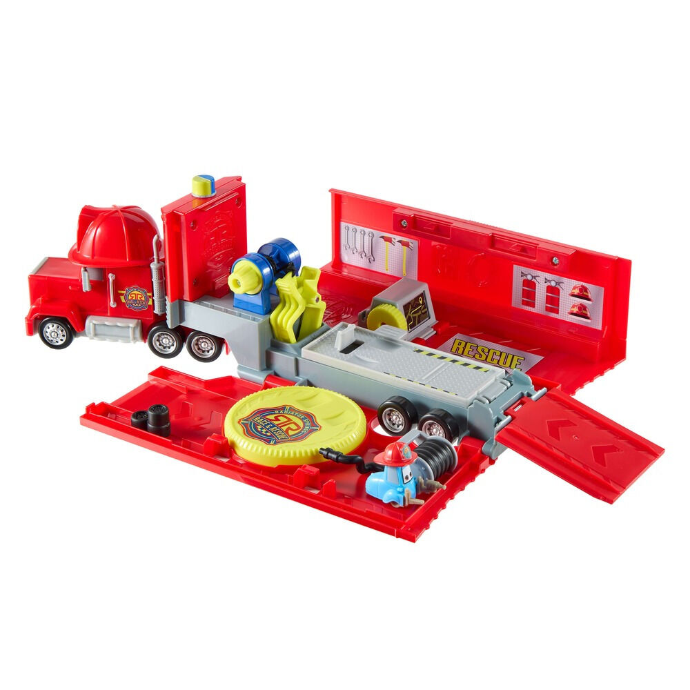Centru mobil de salvare si reparatii Disney Cars Mack JMT58, Multicolor