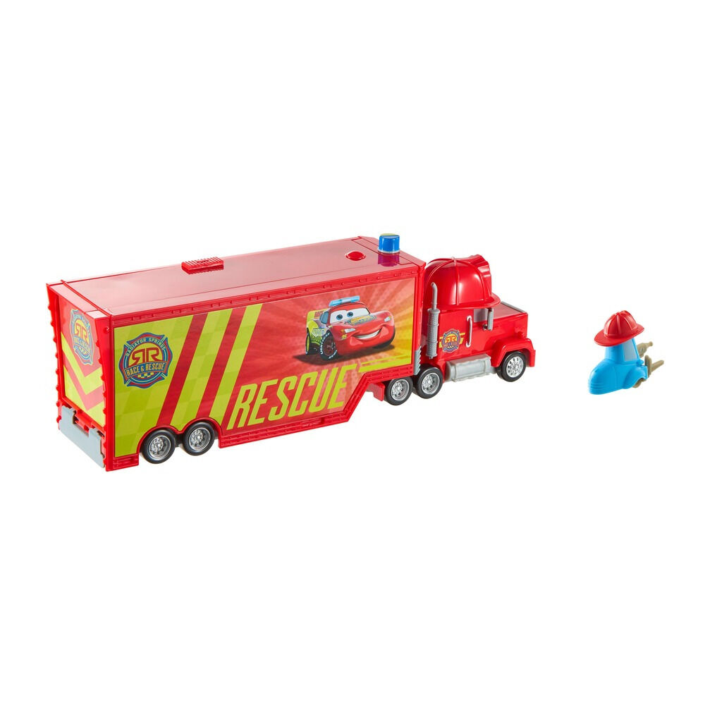 Centru mobil de salvare si reparatii Disney Cars Mack JMT58, Multicolor