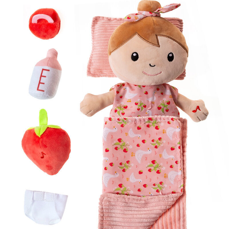 Papusa interactiva cu 8 accesorii Huggy Luv Gaja, Multicolor