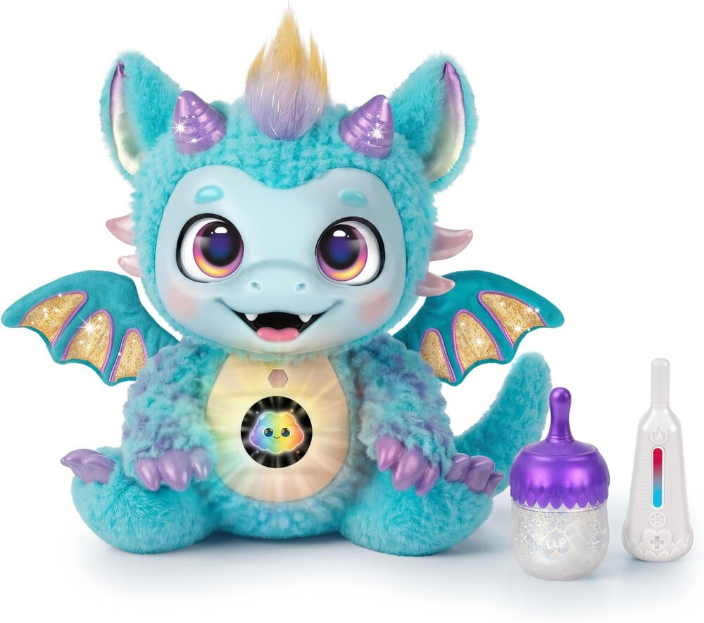 Jucarie de plus Little Live Pets My Dream Magical Dragon Skye, 28 cm, Multicolor