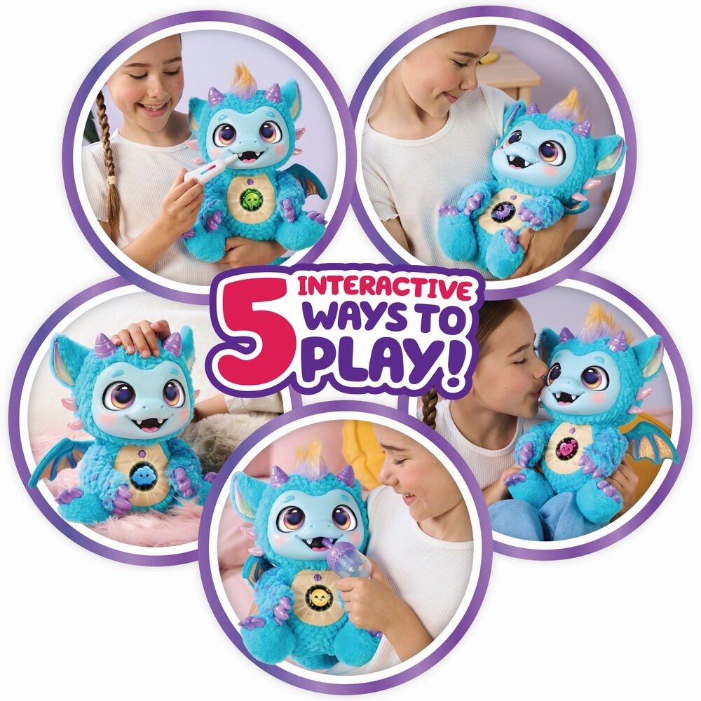 Jucarie de plus Little Live Pets My Dream Magical Dragon Skye, 28 cm, Multicolor