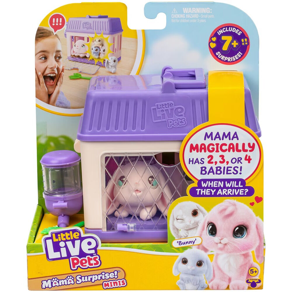 Set de joaca Little Live Pets Mama Surprise Bunnies Seria 2, Multicolor