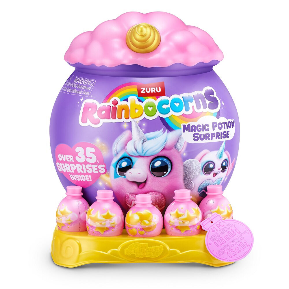 Jucarie de plus surpriza Rainbocorns Eggzania Pisicute, diverse modele, Multicolor