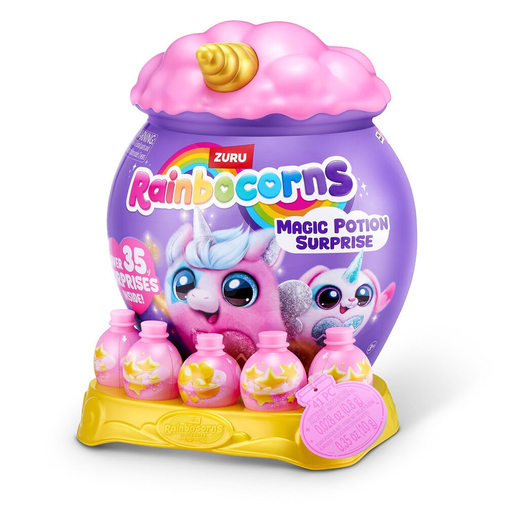 Jucarie de plus surpriza Rainbocorns Eggzania Pisicute, diverse modele, Multicolor