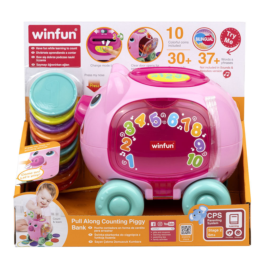 Jucarie Pusculita pentru numarare cu muzica Winfun, Multicolor