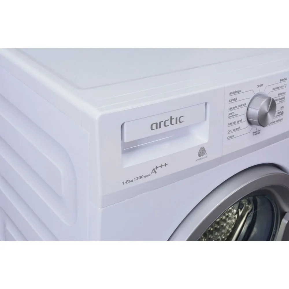 Masina de spalat rufe Arctic APL81223XLW3, 8 kg, 1200 RPM, Clasa C