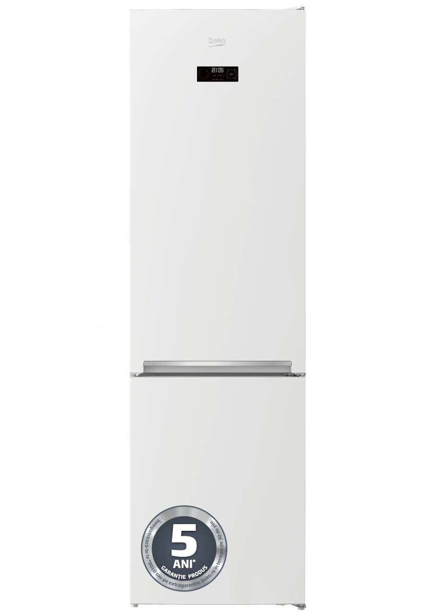 Combina frigorifica Beko RCSA406K40WRN, 386 Litri,  Inaltime 203.2 cm, Clasa E, Alb, Voice Recorder