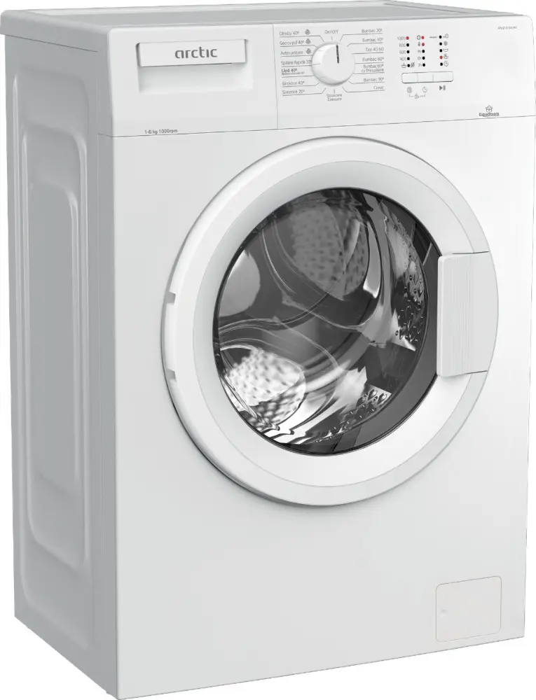 Masina de spalat rufe Arctic APL61015XLW0, Clasa E, 6 Kg, 1000 rotatii, Extrasteam, Alb
