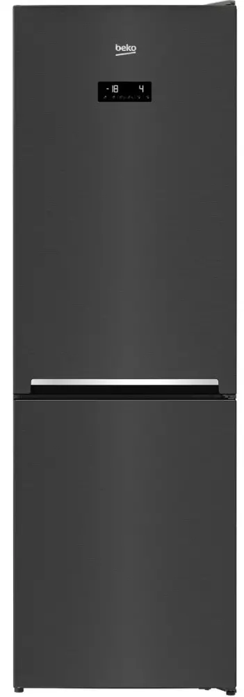 Combina frigorifica Beko, RCNA366E40ZXBRN, 324 Litri, H 185.2cm, Clasa E, Gri, HarvestFresh, Neofrost Dual Cooling, Everfresh+