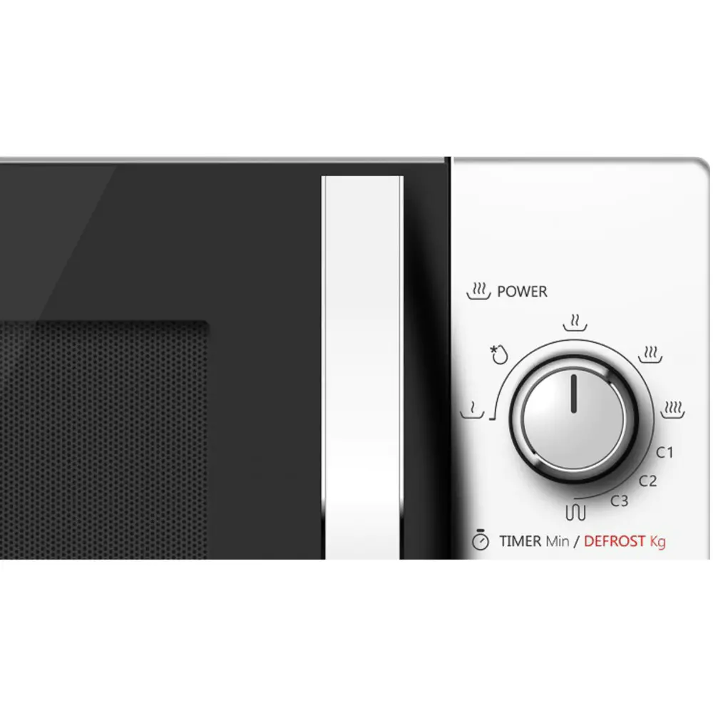 Cuptor microunde Toshiba MW-MG20PWH, 20 Litri, 800W, Grill, 5 nivele putere, Iluminare LED, Alb