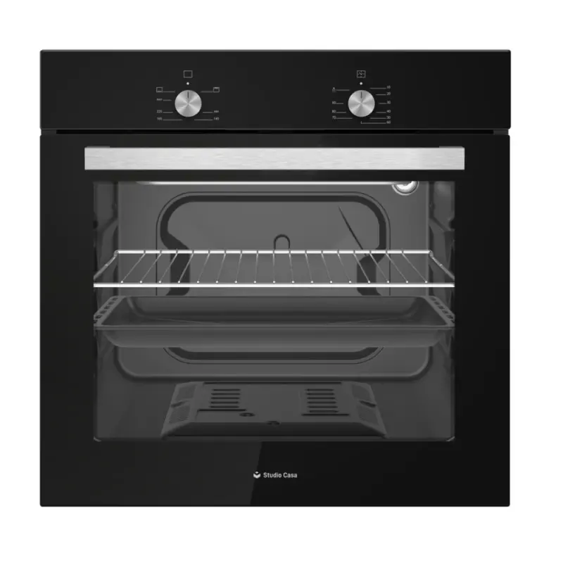 Cuptor incorporabil gaz Studio Casa Lara, 56 L, Negru