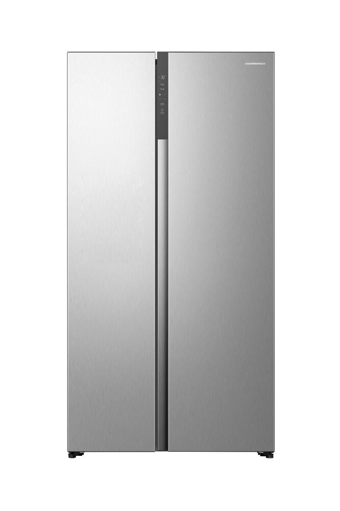 Side by side Heinner HSBS-HS544NFINVXE++, 544 litri, Clasa E, No Frost, Inox