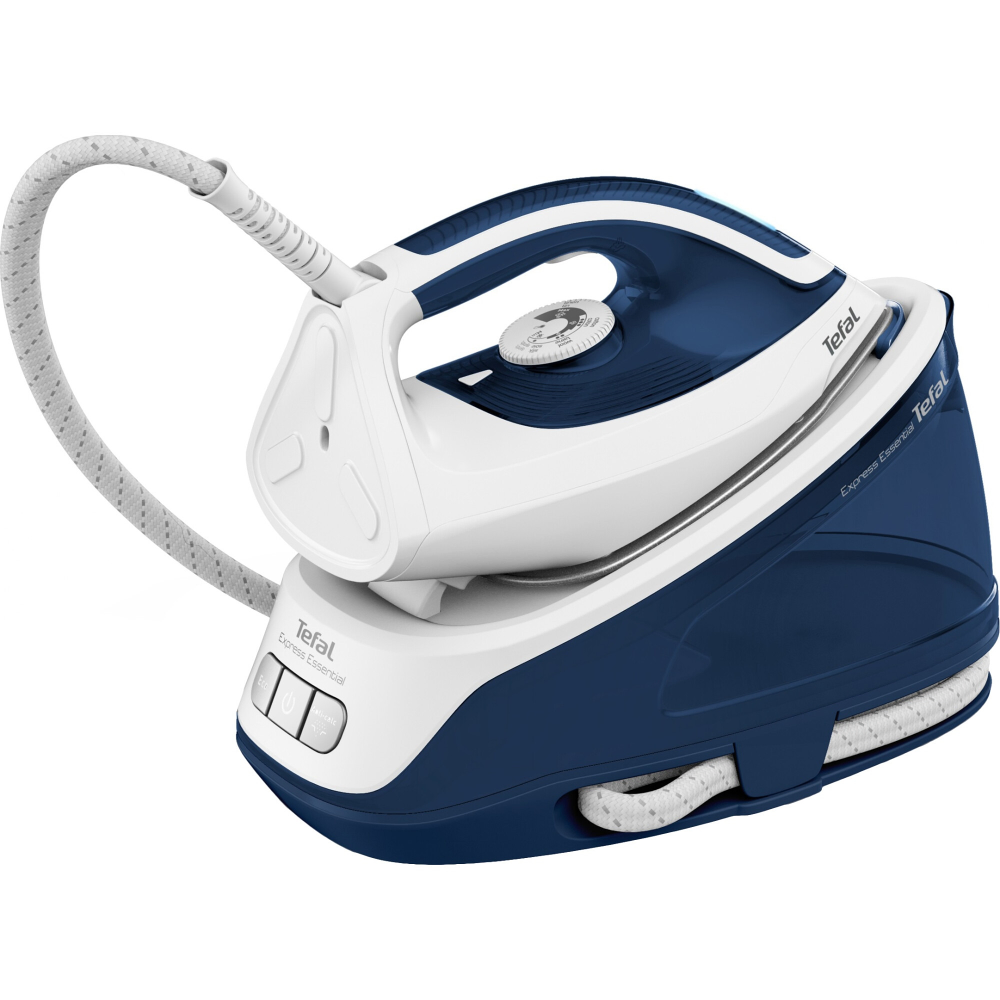 Statie de calcat Tefal Express Essential SV6116E0, 270g/min, 1.4 litri, 2200 W, Alb / Albastru