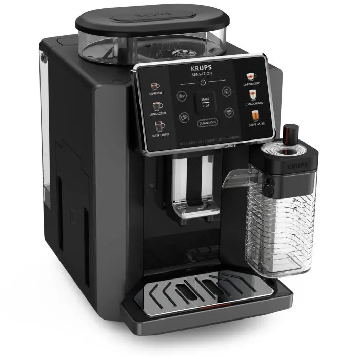 Espressor automat Krups Sensation Milk EA912HF0, 15 bari, 1450 W, 1.7 litri, Negru