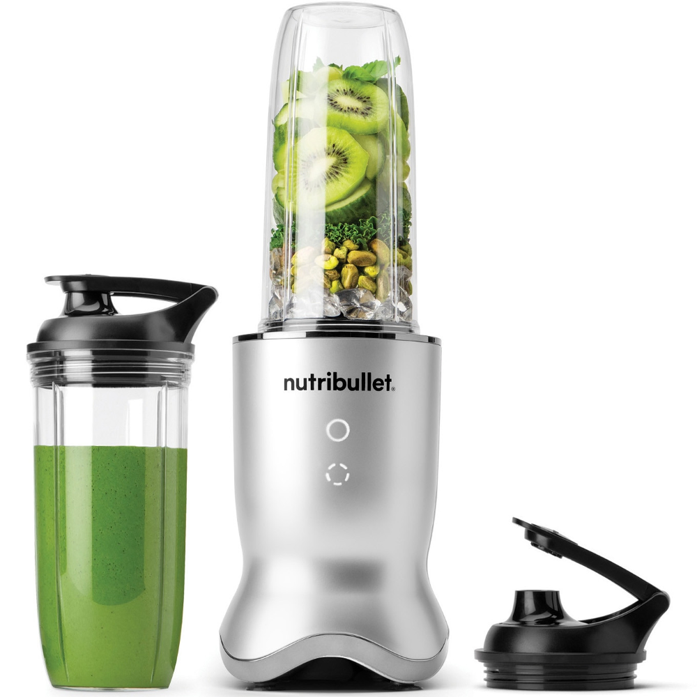 Blender Nutribullet Ultra, NB1206S, 1200 W, 1 viteza si functie Pulse, cupa 700 ml, cupa 900 ml, 4 accesorii, Argintiu