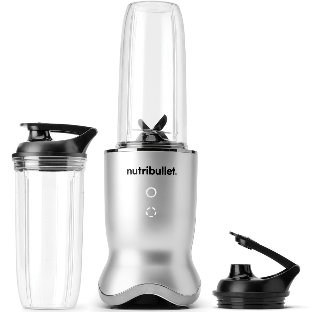 Blender Nutribullet Ultra, NB1206S, 1200 W, 1 viteza si functie Pulse, cupa 700 ml, cupa 900 ml, 4 accesorii, Argintiu