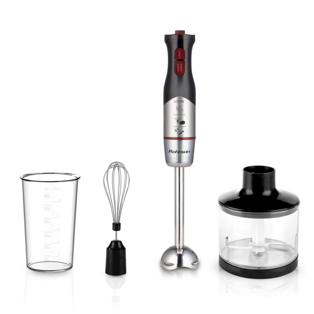 Mixer vertical Rohnson R5788, 1000 W, Negru / Inox