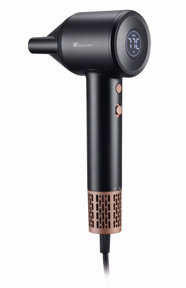 Uscator de par ionic Nalk & Rey NRBLHD1600-26, 2 viteze, 1600 W, Negru
