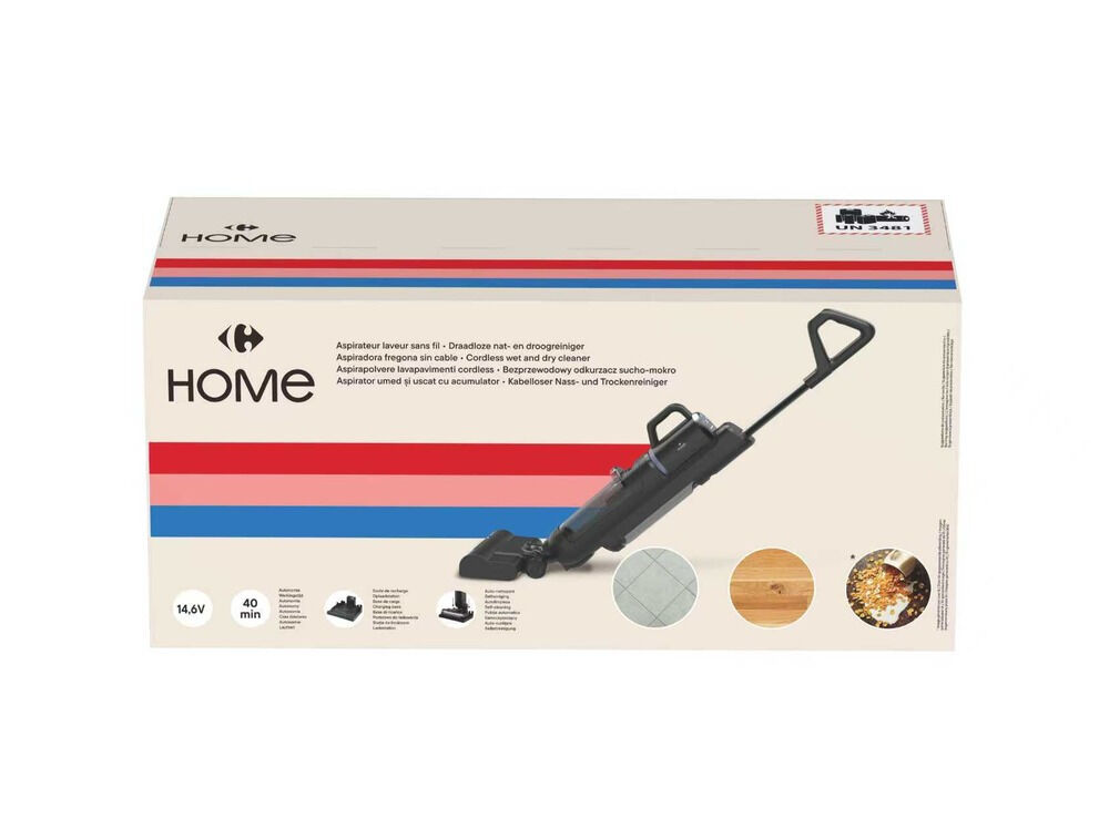 Aspirator vertical 4 in 1 Carrefour Home HWDVC51-26, Negru