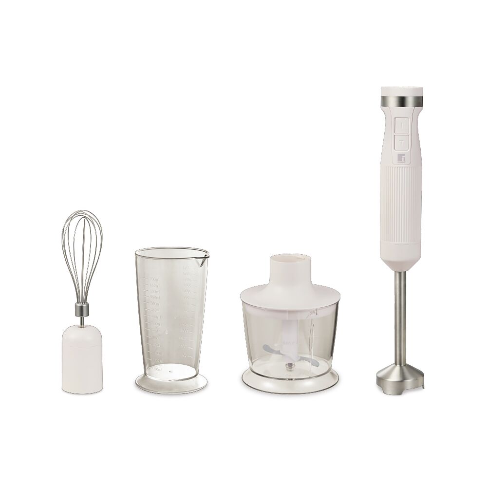 Mixer de mana Lines BG-51471-WH-RO, 2 viteze, 800 W, Alb