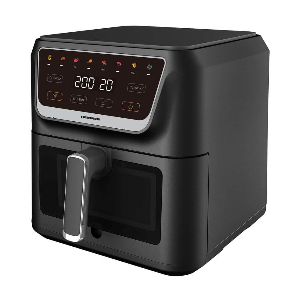 Friteuza cu aer cald Heinner Crisppro Chef HAF-H8BK1700, 1700 W, 8 L, Negru