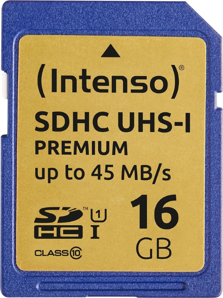 Card de memorie Intenso, 16GB, SDHC, Clasa 10