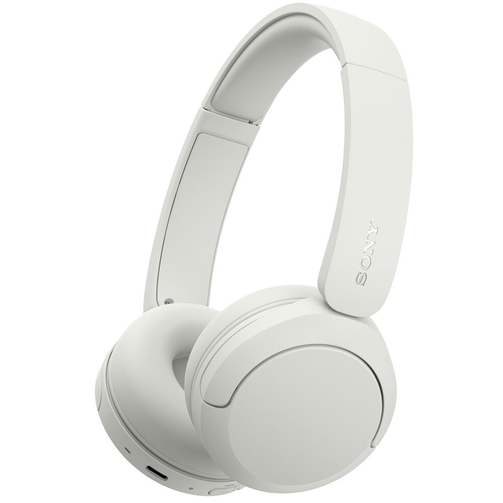 Casti wireless Sony WH-CH530W, Multipoint, autonomie 55 ore, Alb