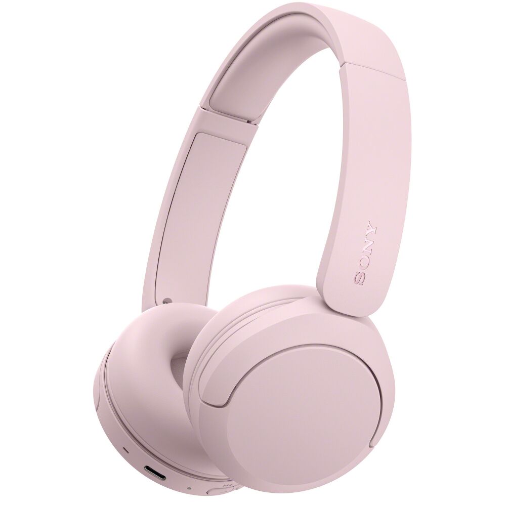 Casti wireless Sony WH-CH530P, Multipoint, autonomie 55 ore, Roz