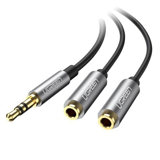 Cablu audio Ugreen 10532, Jack 3.5mm - Jack 3.5mm, 20cm, Negru