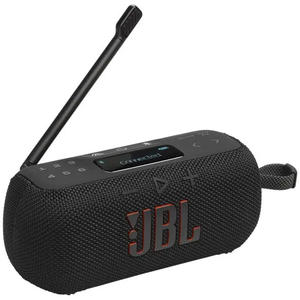 Radio portabil JBL Tuner 3, DAB/DAB+/FM, Bluetooth, Auracast, Autonomie 15 ore, IP68, Negru