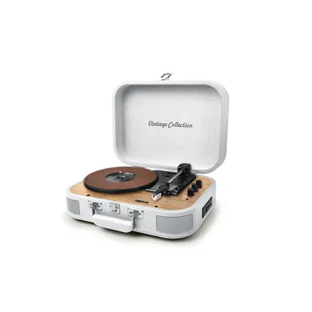 Pick-up Muse MT-201, 2 boxe integrate 10W, Bluetooth, Alb