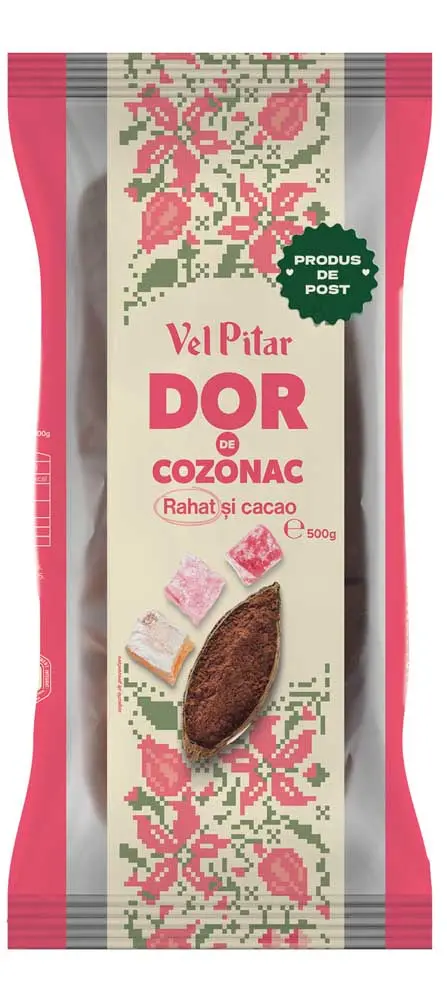 Cozonac Vel Pitar Cu Rahat Si Cacao 500G