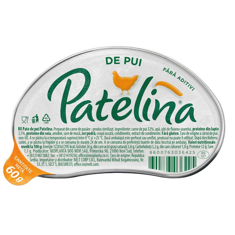 Pate Patelina De Pui 60G