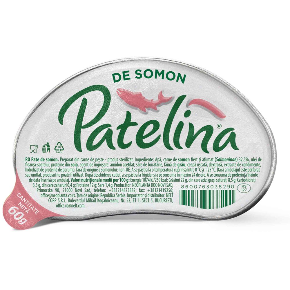 Pate Patelina De Somon 60G