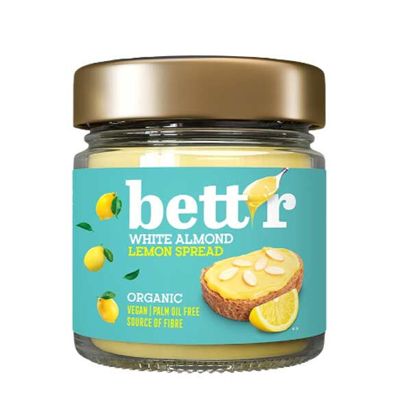 Bettr Crema Tartinabila Cu Lamaie Si Migdale Albe Ecologica 200G