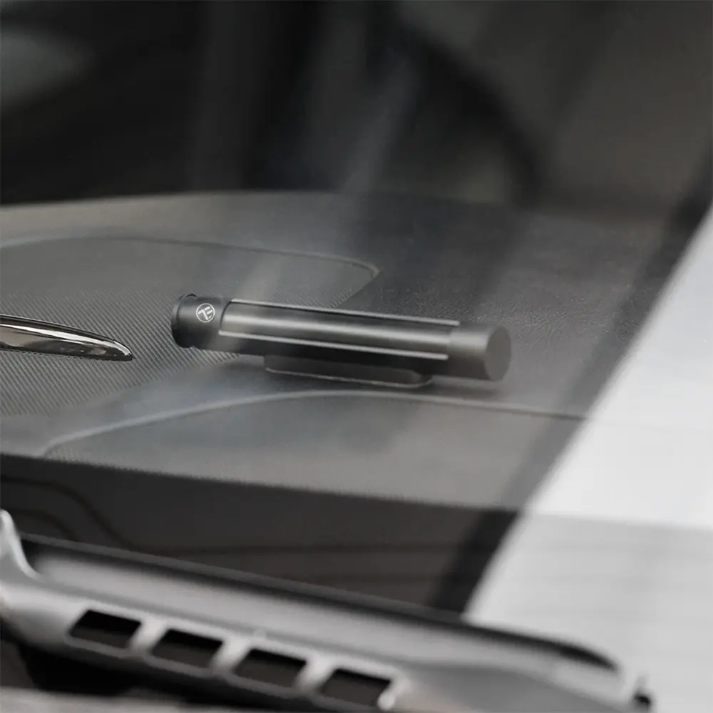 Suport doua numere de telefon pentru parcare temporara Tellur, Metalic, Negru