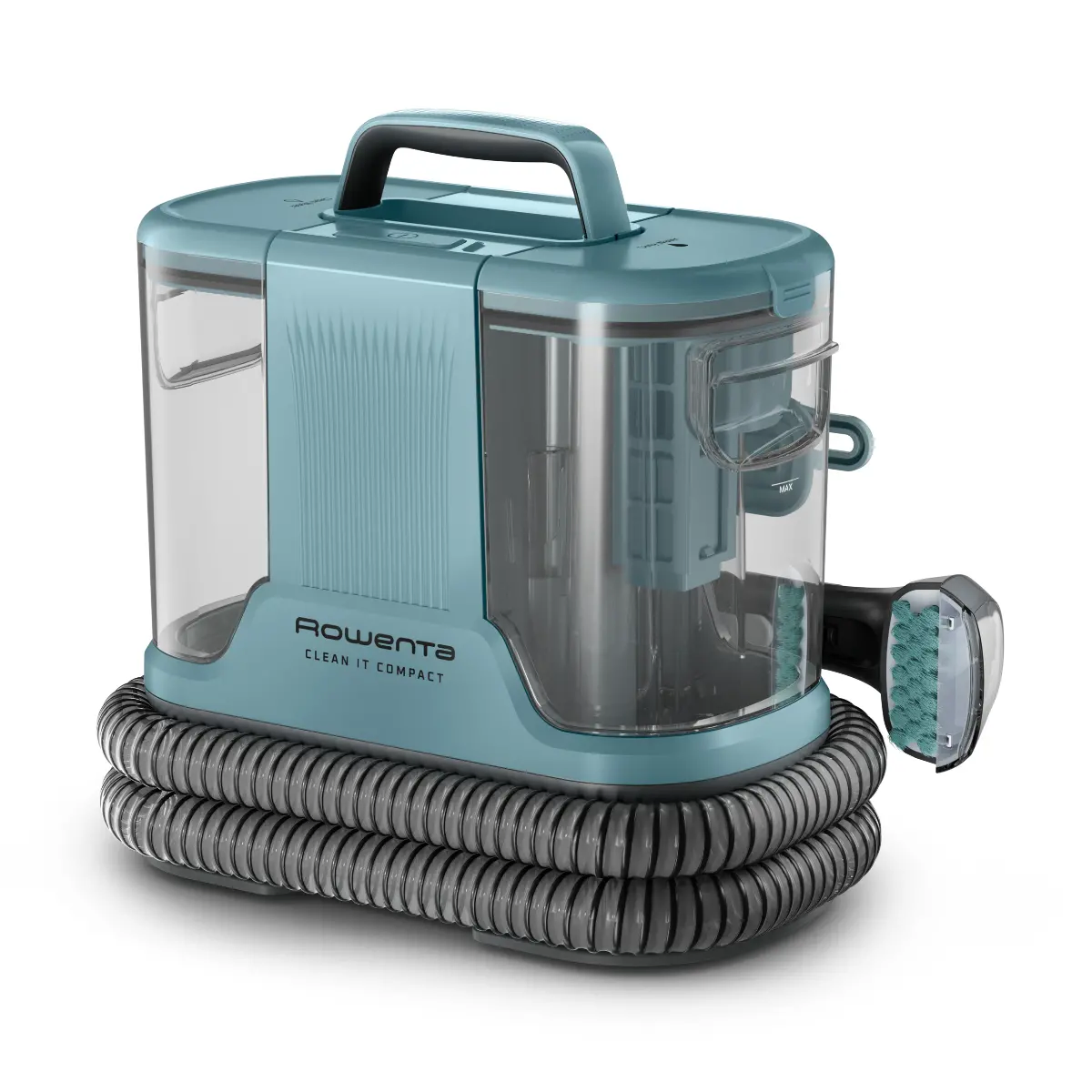 Aspirator cu spalare Rowenta Clean IT IN3021F0, 0.85 litri, 400 W, Verde / Turcoaz