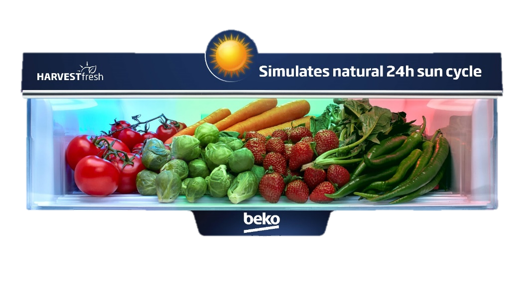Combina frigorifica Beko RCNA406E40ZXBN, 362 Litri, H 202.5cm, Clasa E, Gri, Neofrost DualCooling, Harvest fresh