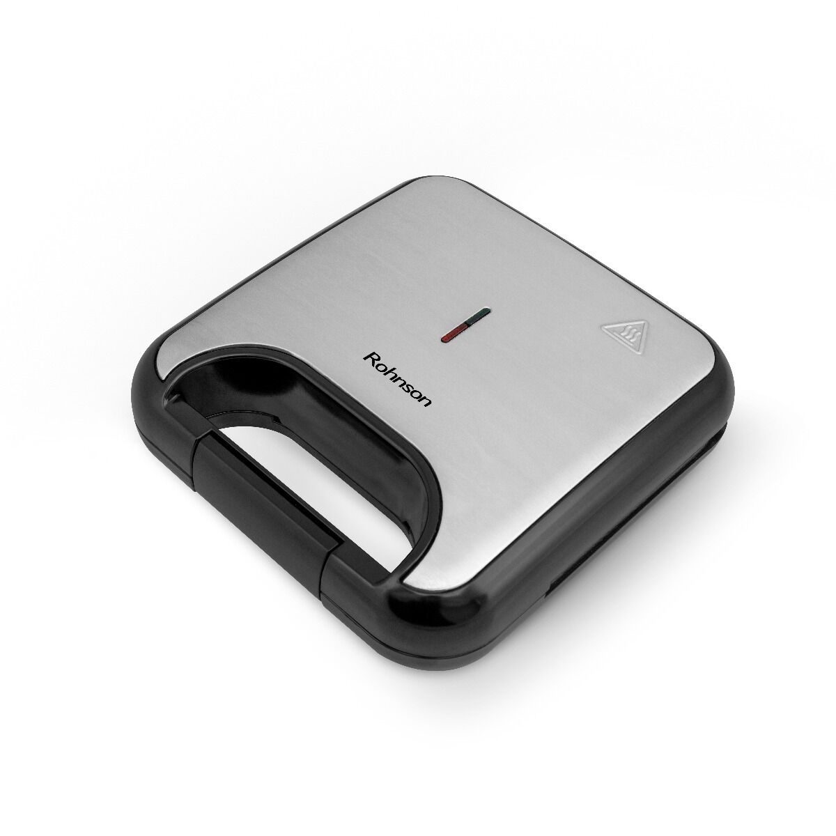 Sandwich maker Rohnson R2640, 750 W, placi grill, Negru/Inox