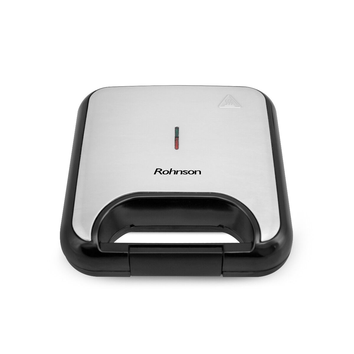 Sandwich maker Rohnson R2640, 750 W, placi grill, Negru/Inox